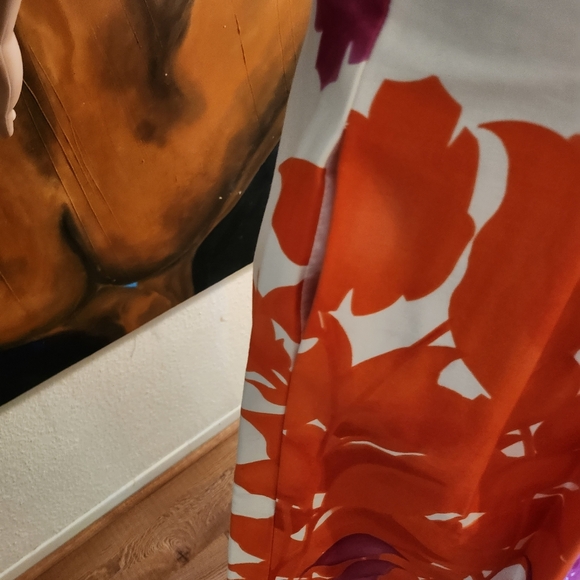 Colorful sleeveless pleated dress - Picture 11 of 13